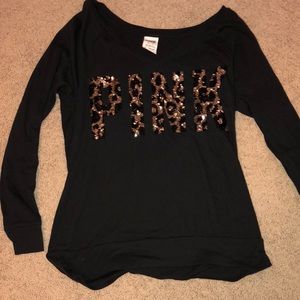 Victoria secret sequined long sleeve shirt
